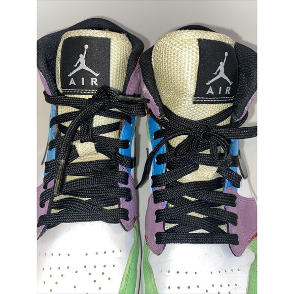 Nike Jordan 1 SE Mid Size 7 Eur Size 38- Lightbulb CW1140-100 - Picture 6 of 12